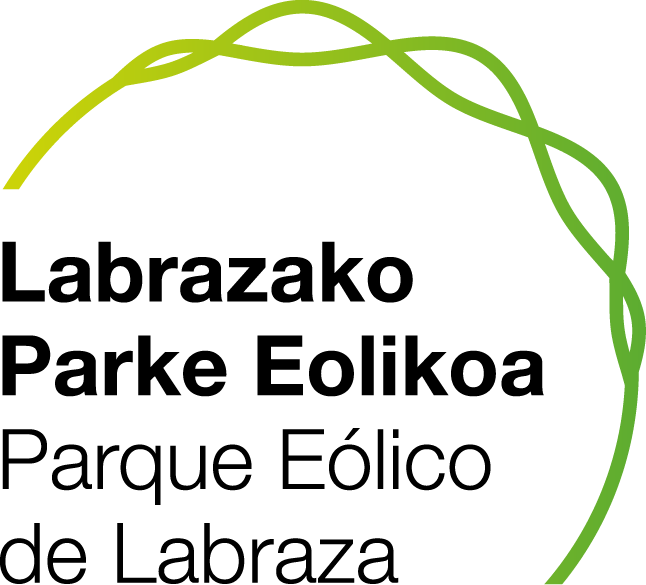 Logotipo del Parque Eólico de Labraza en colores verde y negro