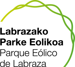 Logotipo del Parque Eólico de Labraza en colores verde y negro